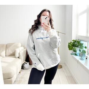 Champion Gray Logo Hoodie Sweatshirt Size 2X